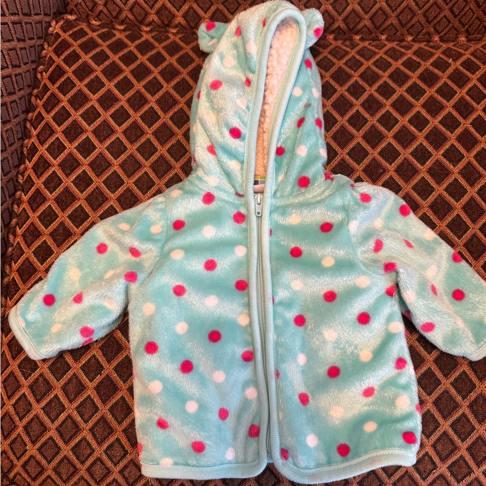 Healthtex Teal and Pink Baby Hoodie 0-3 months 💞